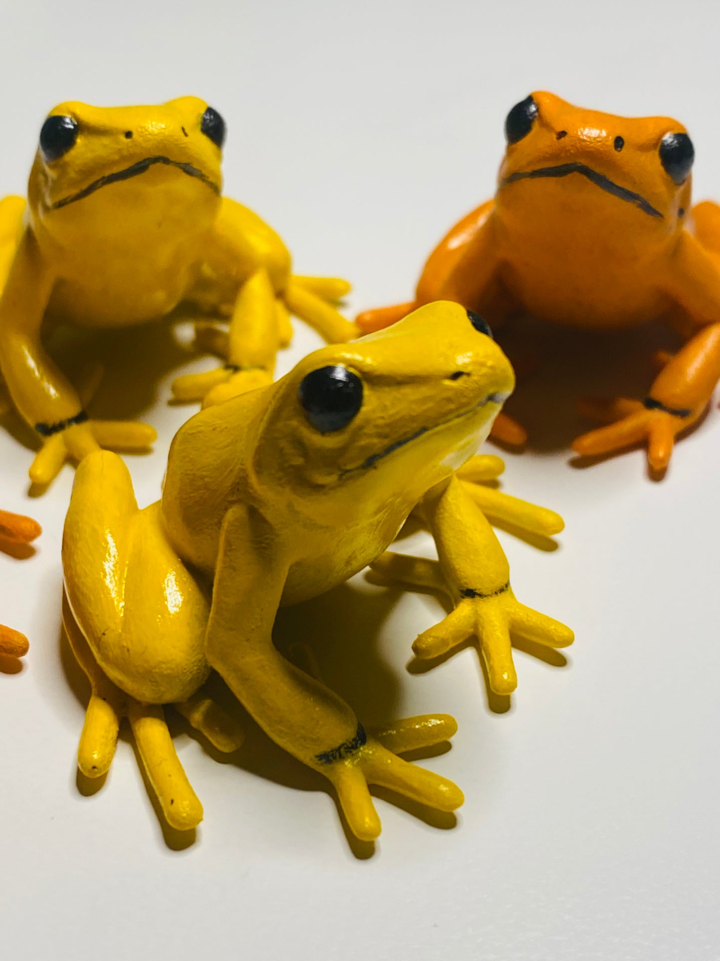 3D Printed Frog Large Phyllobates terribilis yellow