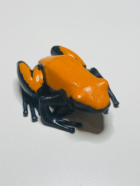 3D Printed Frog Large Adelphobates galactonotus “Orange"