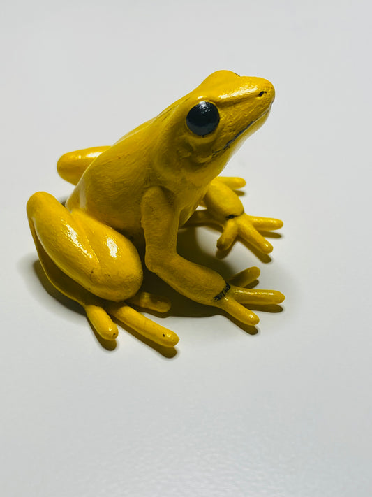 3D Printed Frog Large Phyllobates terribilis yellow