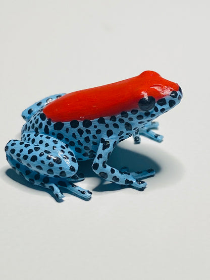 3D Printed Frog Small Ranitomeya reticulata "Red Faced"