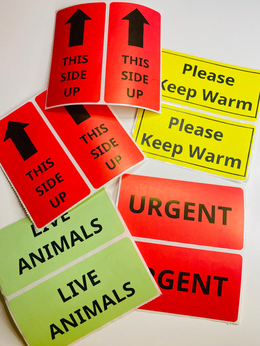 Bundle of Shipping Labels