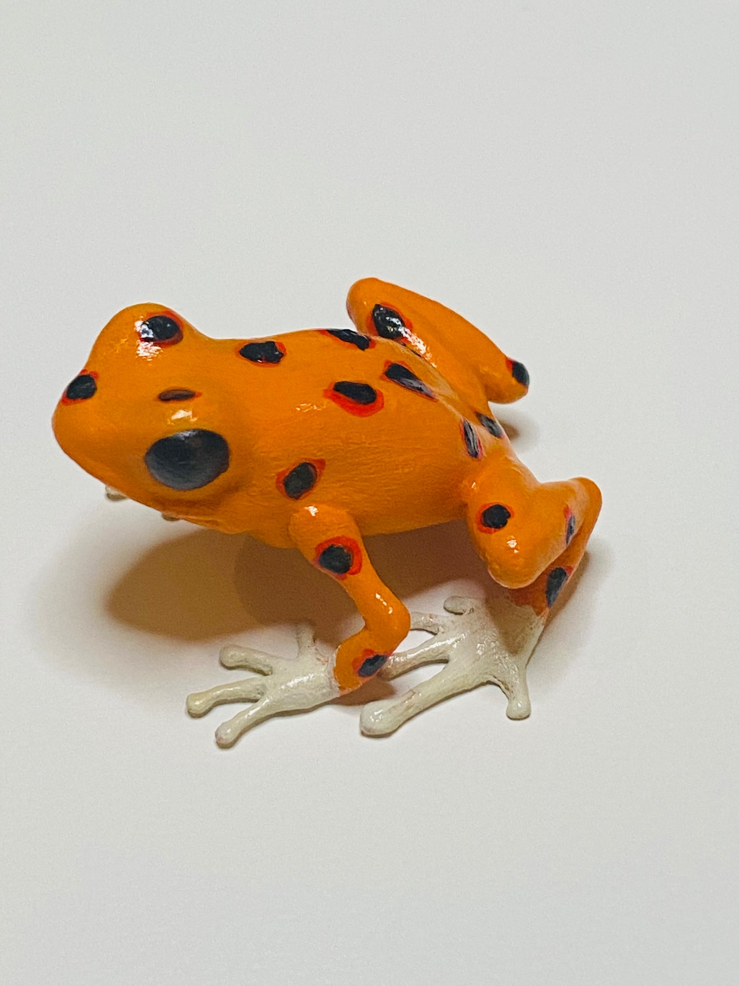 3D Printed Frog Medium Oophaga pumilio spotted orange