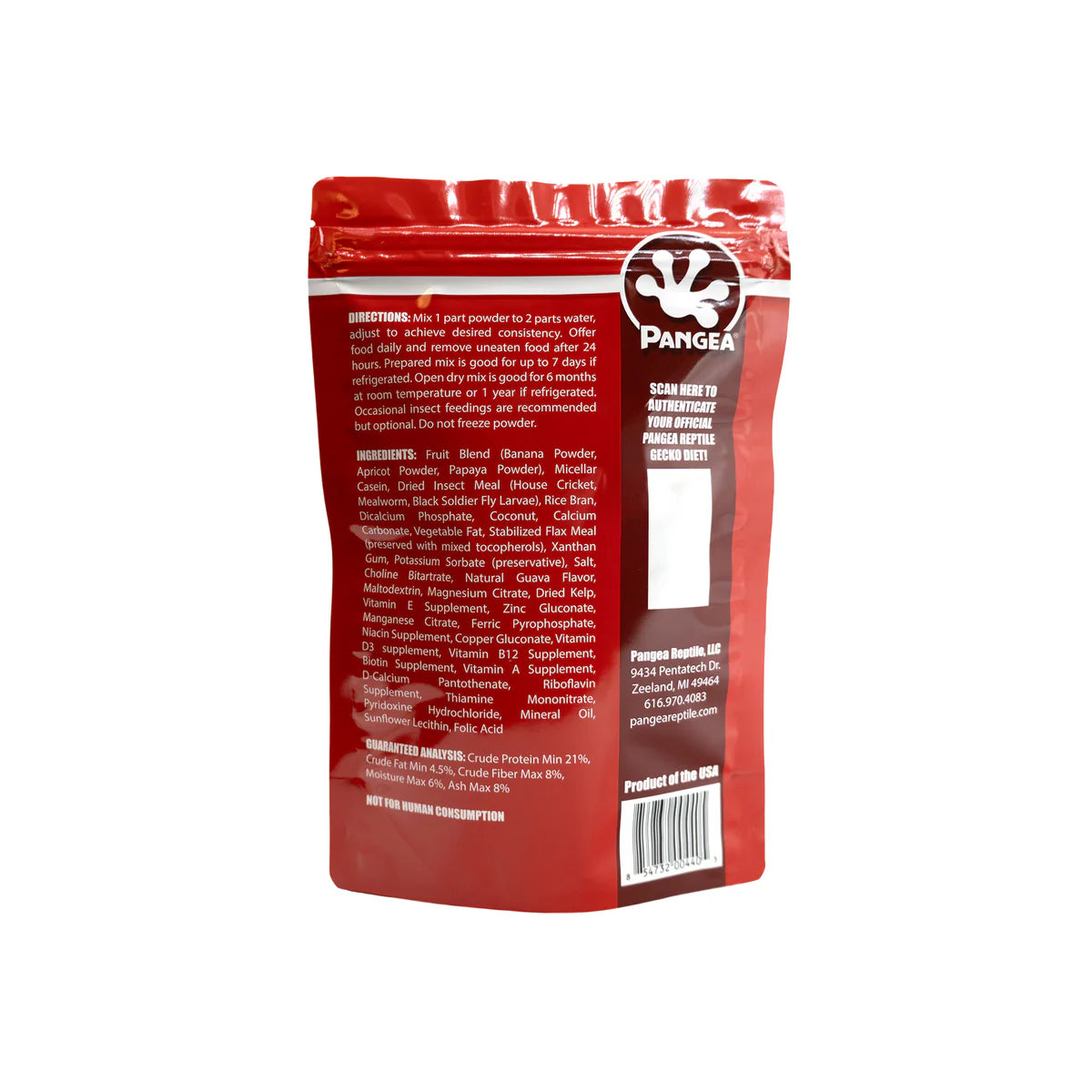 Pangea Gecko Diet Fruit Mix with Insects
