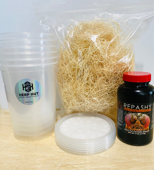 Fruit Fly Kit for 6 Cultures( Fruit Flies NOT included)